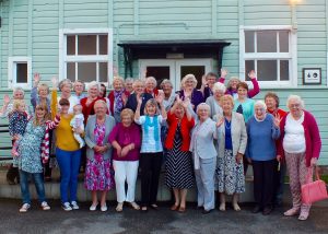 Romanby WI members pictured outside of the Hall, set for a revamp in the group¹s 90th year